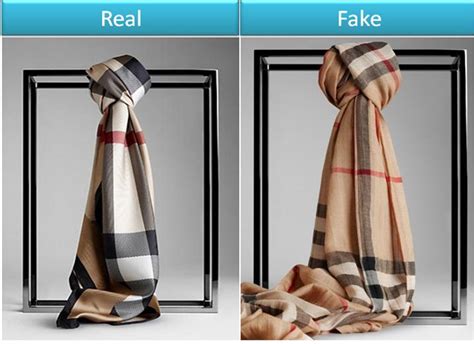 real or fake burberry scarf